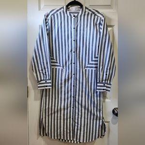 Proenza Schouler white label blue white striped shirt dress - no size ta…